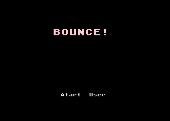 Bounce! atari screenshot
