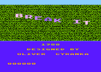 Break It atari screenshot