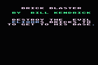 Brick Blaster atari screenshot