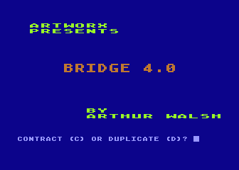 Bridge 4.0 atari screenshot