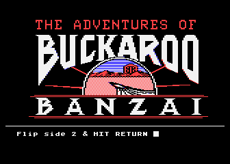 Adventures of Buckaroo Banzai (The) atari screenshot