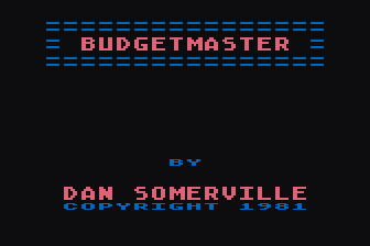 Budgetmaster atari screenshot