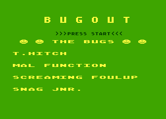 Bug Out atari screenshot