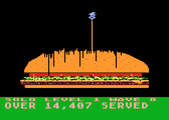 Burgers! atari screenshot
