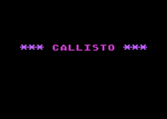 Callisto atari screenshot