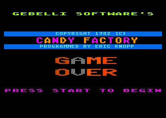 Candy Factory atari screenshot