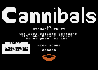 Cannibals atari screenshot
