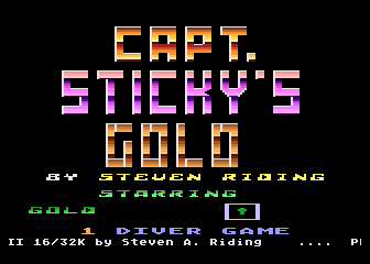 Captain Sticky's Gold atari screenshot