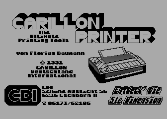 Carillon Printer atari screenshot