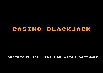 Casino Blackjack / Counter atari screenshot