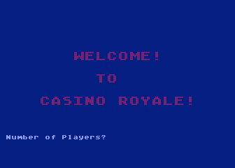Casino Royale! atari screenshot