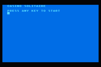 Casino Solitaire atari screenshot