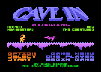 Cave In atari screenshot