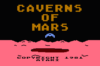 Caverns of Mars atari screenshot