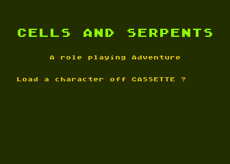 Cells and Serpents atari screenshot