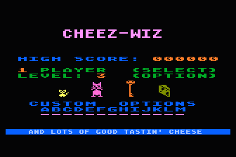 Cheez-Wiz atari screenshot