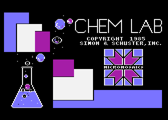Chem Lab atari screenshot