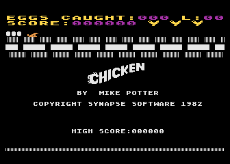 Chicken atari screenshot