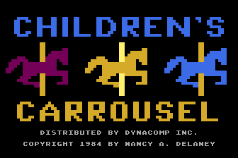 Children's Carrousel atari screenshot