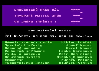 Cholericka Akce III atari screenshot