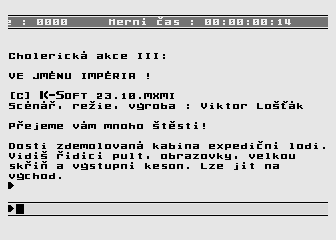 Cholericka Akce III atari screenshot