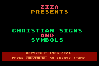 Christian Signs and Symbols atari screenshot