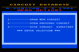 Circuit Database atari screenshot