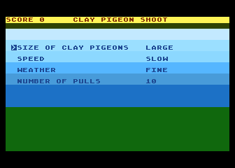 Clay Pigeon Shoot atari screenshot
