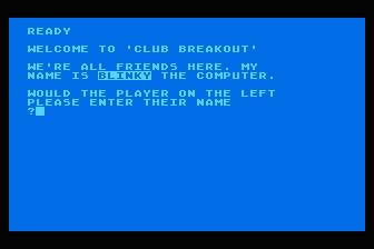 Club Breakout atari screenshot