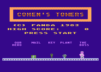 Cohen's Towers atari screenshot