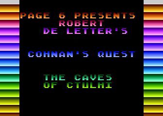 Cohnan's Quest - The Caves of Ctulhi atari screenshot