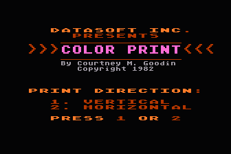 Color Print atari screenshot