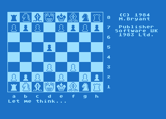 Colossus Chess 3.0 atari screenshot
