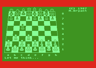 Colossus Chess 4.0 atari screenshot