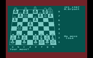 Colossus Chess 4.1 atari screenshot