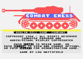 Combat Chess atari screenshot