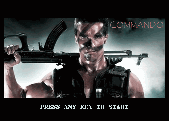 Commando VBXE atari screenshot