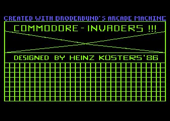 Commodore Invaders atari screenshot