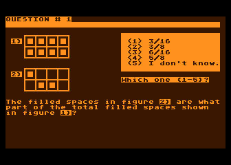 Compu-Math Fractions atari screenshot