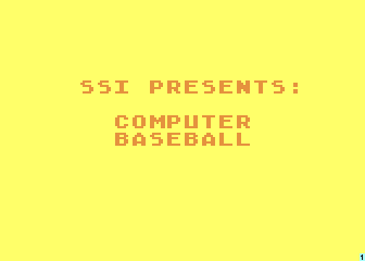 Computer Baseball atari screenshot