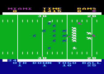 Computer Football Strategy atari screenshot