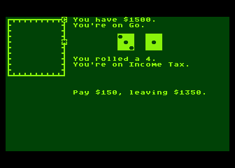 Computer Monopoly atari screenshot