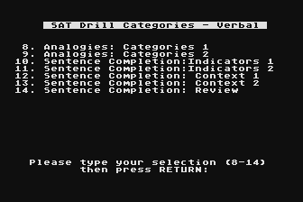 Computer Preparation for the SAT atari screenshot