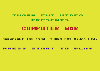 Computer War atari screenshot