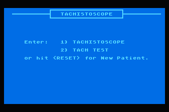 Computerized Perceptual Therapy - Tachistoscope atari screenshot