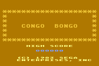 Congo Bongo atari screenshot
