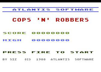 Cops'n Robbers atari screenshot