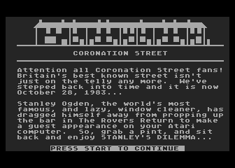 Coronation Street atari screenshot