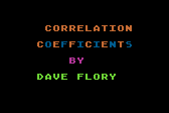Correlation Coefficients