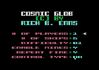 Cosmic Glob atari screenshot